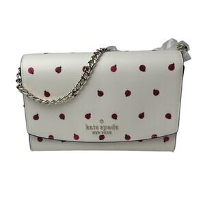 Kate Spade Carson Ladybug Print Convertible Crossbody Cream multi Bag